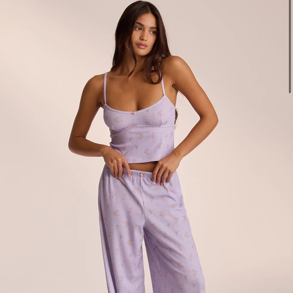 Lilac Floral Sleeveless Jumpsuit Romper